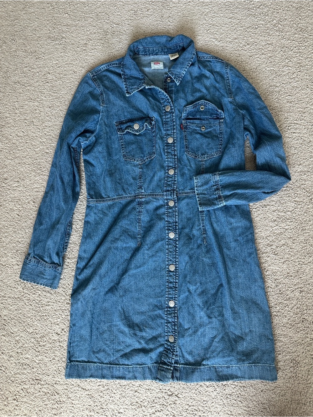 Levi's Classic Denim Dress - Blue- Size L